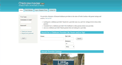 Desktop Screenshot of childcareinsider.com